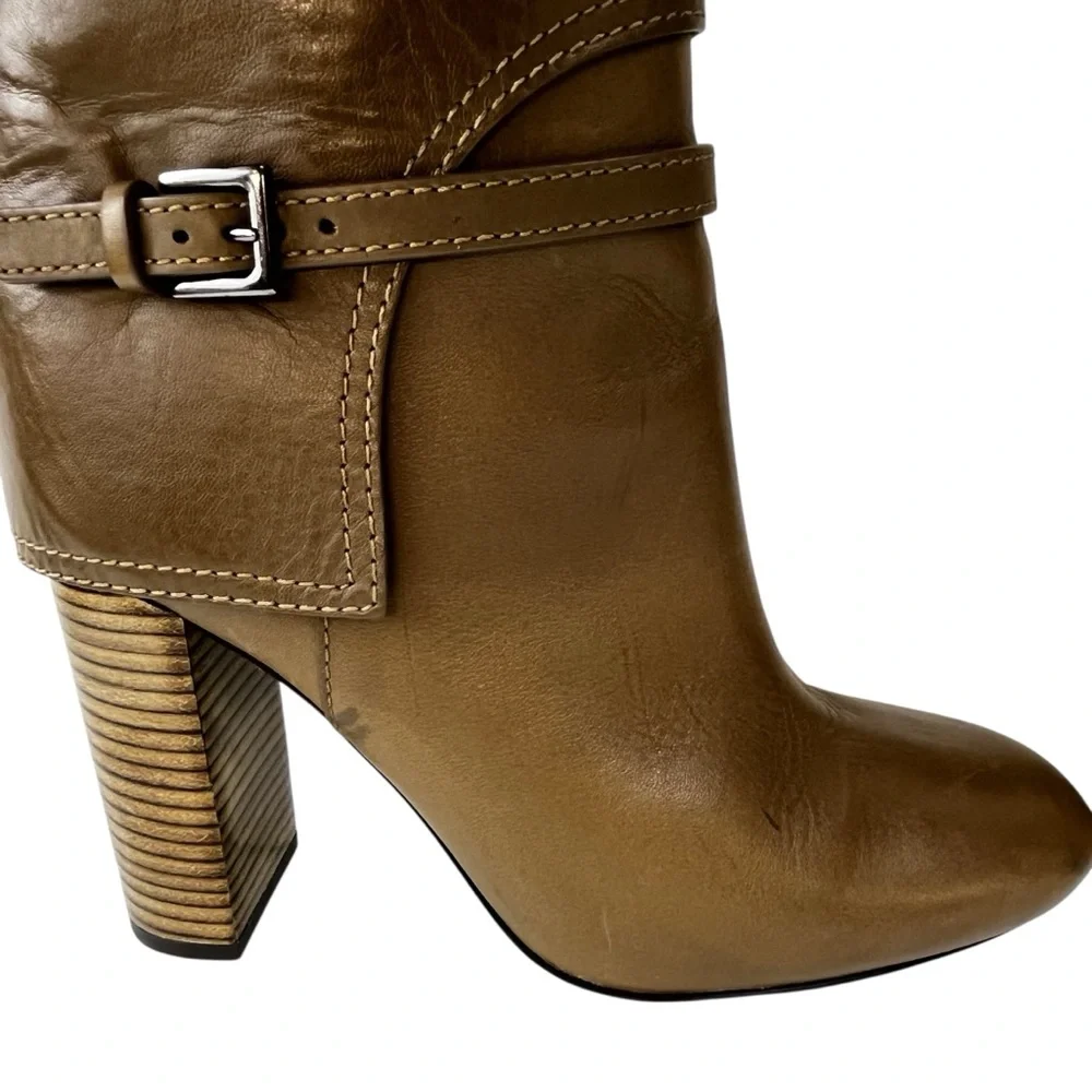 Tory Burch Faye Knee High Boots Women 6.5 in Fango